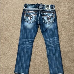 Rock revival glaw slim straight jeans 34”x30”